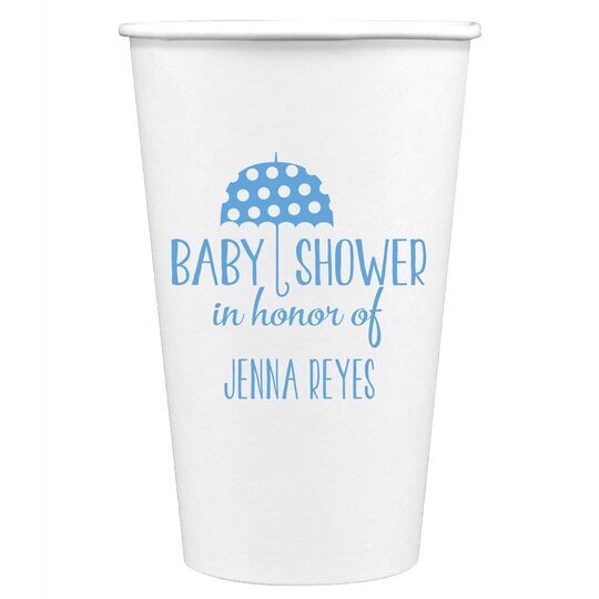 Baby Shower Umbrella Paper Coffee Cups